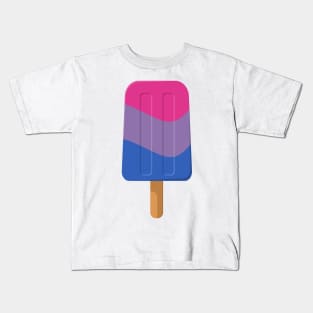 Bisexual Pride Flag Colored Ice Pop Kids T-Shirt